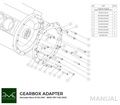 PMC Adapter kit Mercedes-Benz M156 - BMW M57 / E46 S54 M3 - 184mm / 7.25"