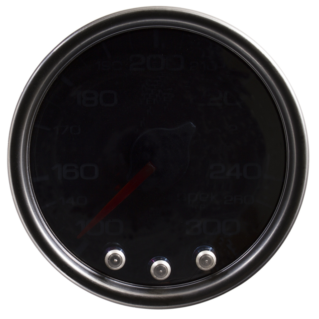 2-1/16" Oil Temperature, 100-300 °F, Spek-Pro, Black/Black