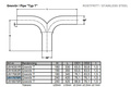 T-pipe 76x76 Stainless